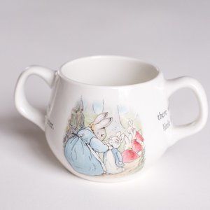 Vintage Wedgwood Peter Rabbit Double Handled Children's Mug